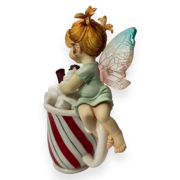 My Little Kitchen Fairies Enesco 113348 Hot Chocolate Fairie Marshmallow 2003 - Picture 5 of 7